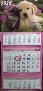 Kalendarz III-dzielny z reklamą 2023r 25szt